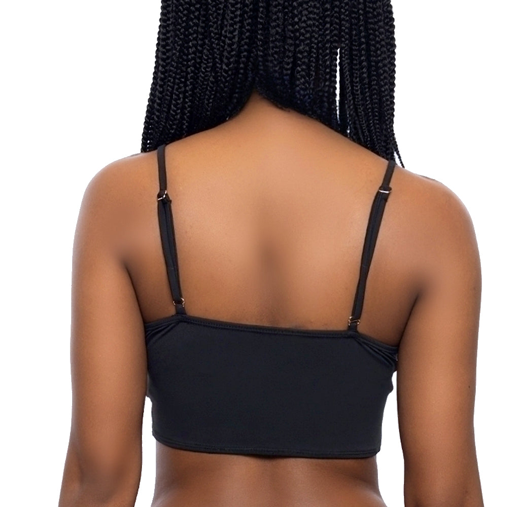 Chena Faux Wrap Swim Top