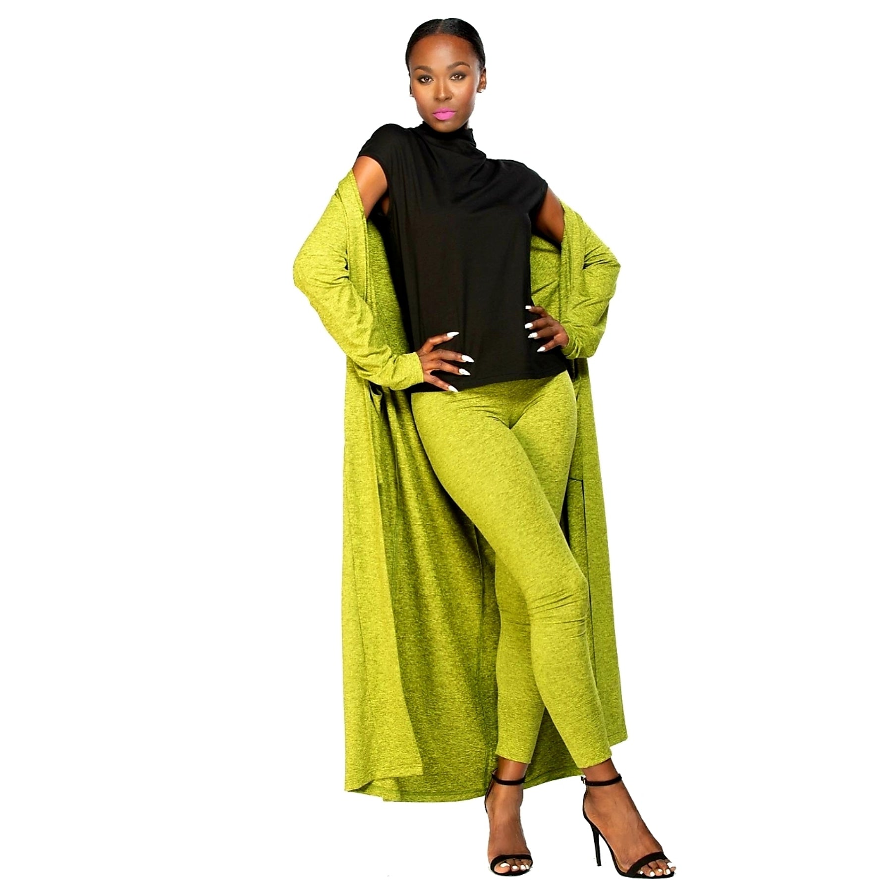 Kimberly Love Duster - Freckled Chartreuse